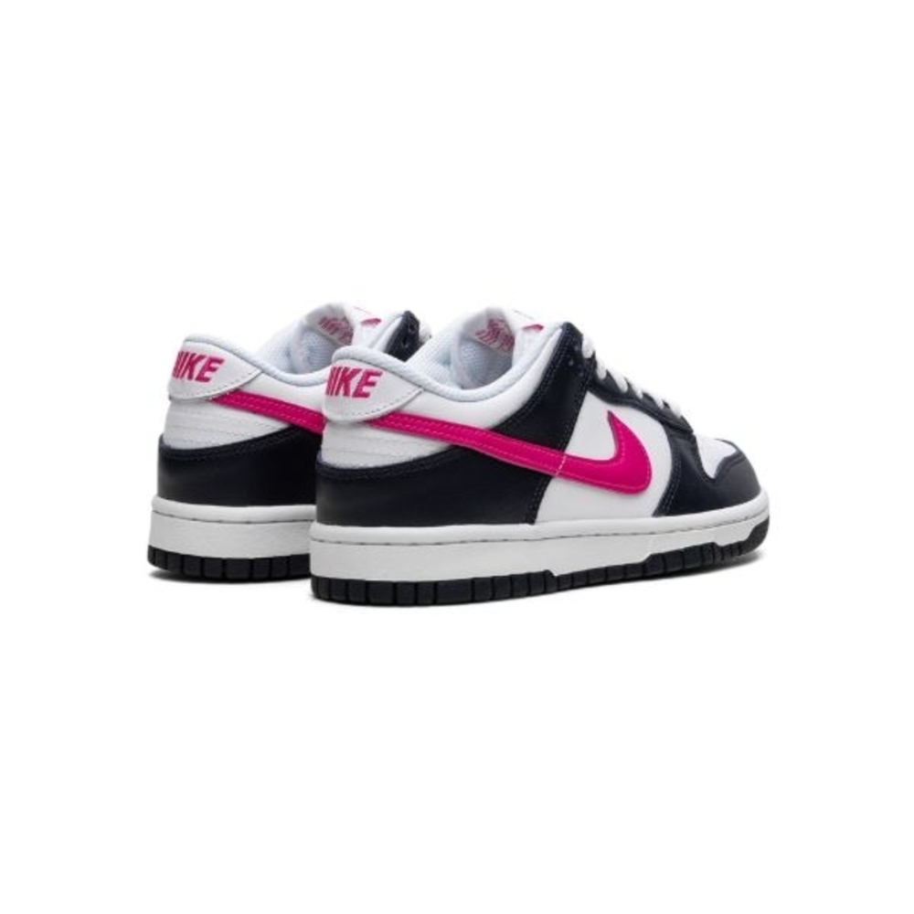 Nike Dunk Low Dark Obsidian Blue White & Fierce Pink W8 Y6.5 - Picture 2 of 16